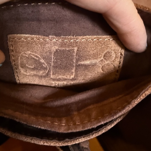 CUT AND PASTE BODY SLING BAG- 100 PERCENT SUADE - Picture 7 of 12